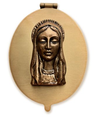 Bronze-Oval-Frame-with-Madonna-on-Cover